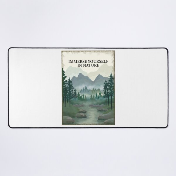 Item preview, Immerse yourself in nature. Forest, river, mountains trees designed and sold by Scat the cat.