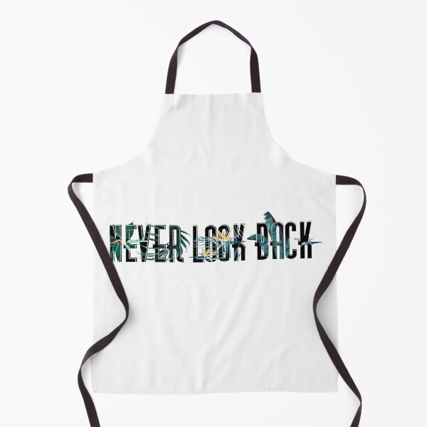 Item preview, Slogan with flower. Never Look Back with tropical plants. designed and sold by MatyKotiv.