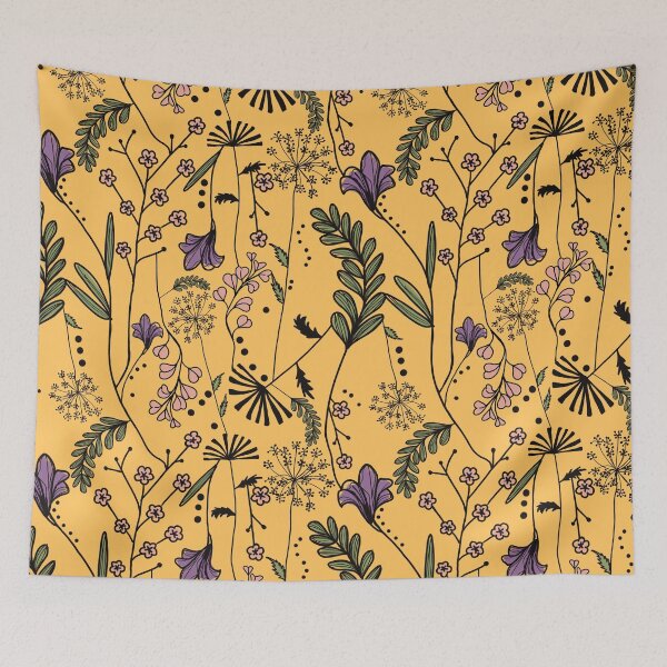 Item preview, Floral Illustration Repeating Pattern Design for Home Decor and Fashion designed and sold by Pandositive.