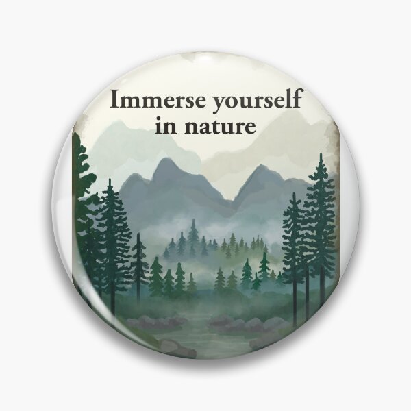 Item preview, Immerse yourself in nature. Forest, river, mountains trees designed and sold by Scat the cat.