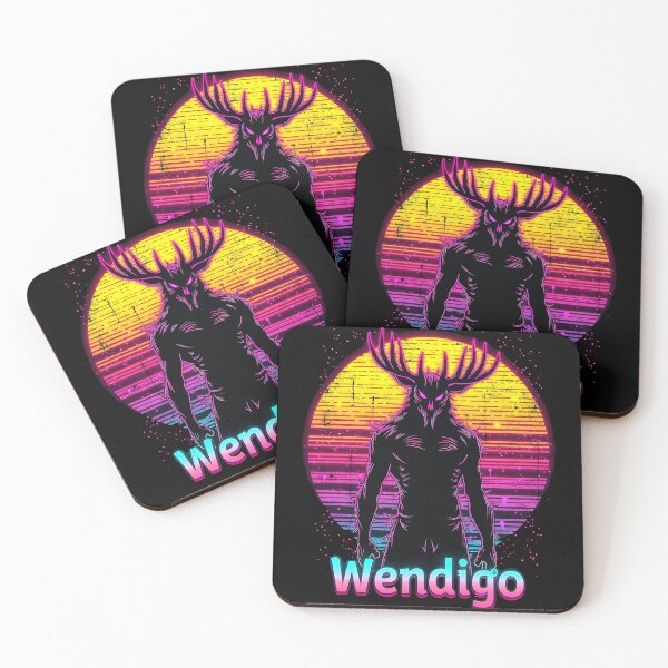 Item preview, Wendigo Retro Cryptid Supernatural Folklore Monster Graphic designed and sold by SpookshowDesign.