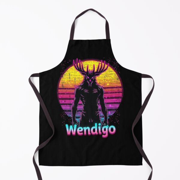 Item preview, Wendigo Retro Cryptid Supernatural Folklore Monster Graphic designed and sold by SpookshowDesign.