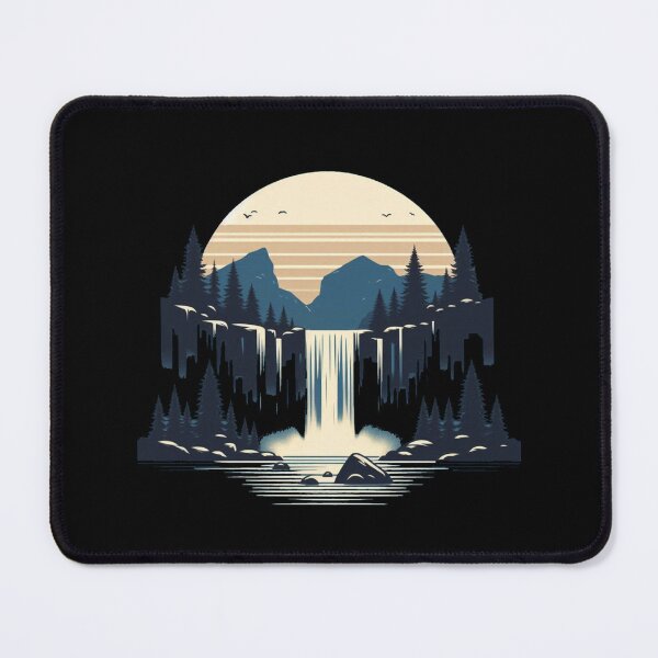 Artikelvorschau, Wasserfall Wald minimalistisch entworfen und verkauft von Beloved 16.