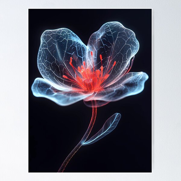 Item preview, Magic Flower Metal Print designed and sold by happylivingz.