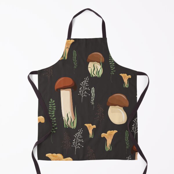 Item preview, Mushroom autumn pattern with forest wild mushrooms and herbs.  designed and sold by MatyKotiv.
