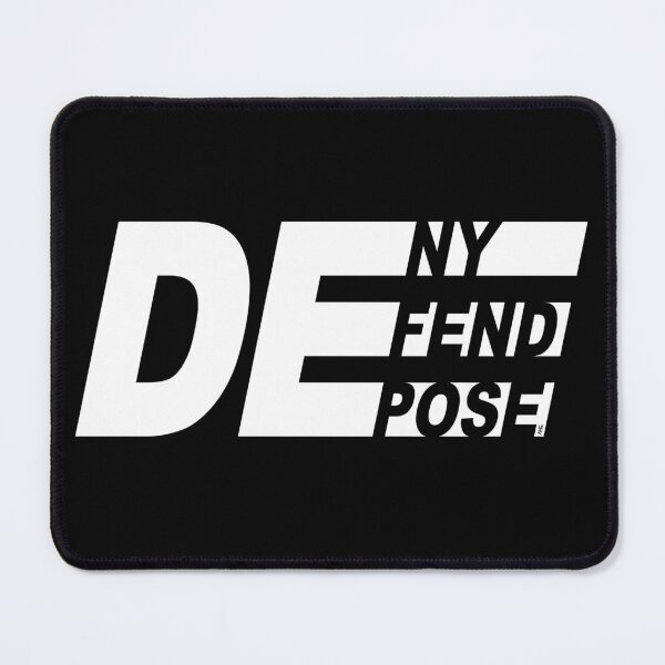 Item preview, Deny Defend Depose (bold white) designed and sold by AquaHeartGirl.