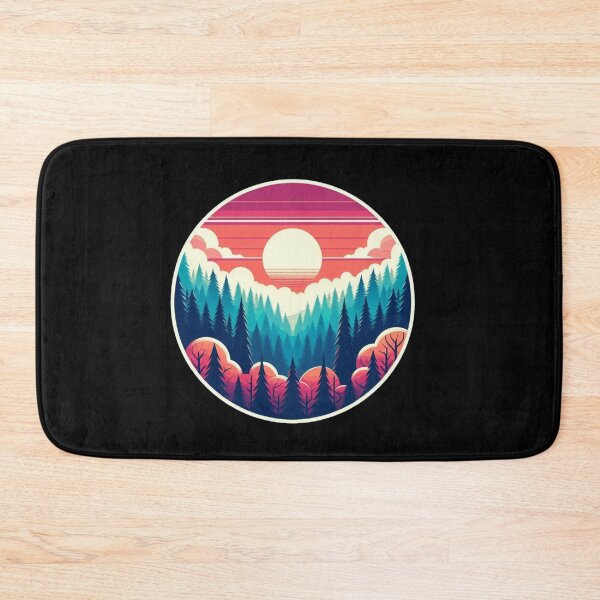 Item preview,  Enchanted forest under sunset minimalistic designed and sold by Kalpa.