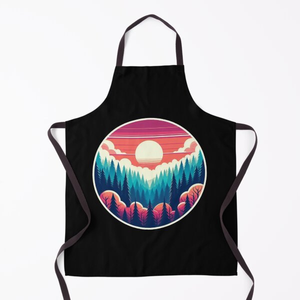 Item preview, Enchanted forest under sunset minimalistic designed and sold by Kalpa.