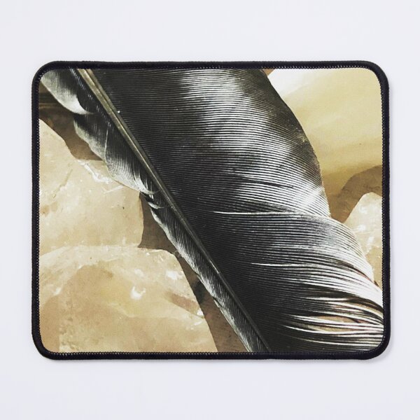 Item preview, Crow Feather on Quartz designed and sold by Dianna Hardy Art.