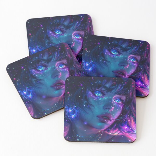 Item preview, Galactic Neon Girl designed and sold by EndOfRainbowArt.