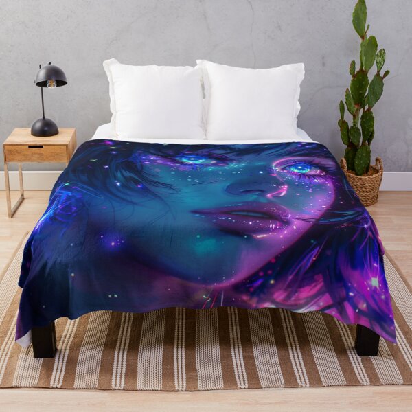 Item preview, Galactic Neon Girl designed and sold by EndOfRainbowArt.
