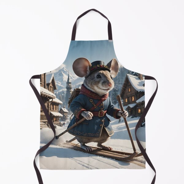 Item preview, Old-time "Planker"-(skiing mouse) designed and sold by ACuriousshoppe.