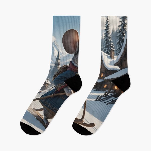 Item preview, Old-time "Planker"-(skiing mouse) designed and sold by ACuriousshoppe.