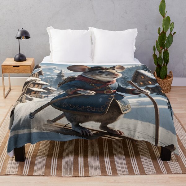 Item preview, Old-time "Planker"-(skiing mouse) designed and sold by ACuriousshoppe.