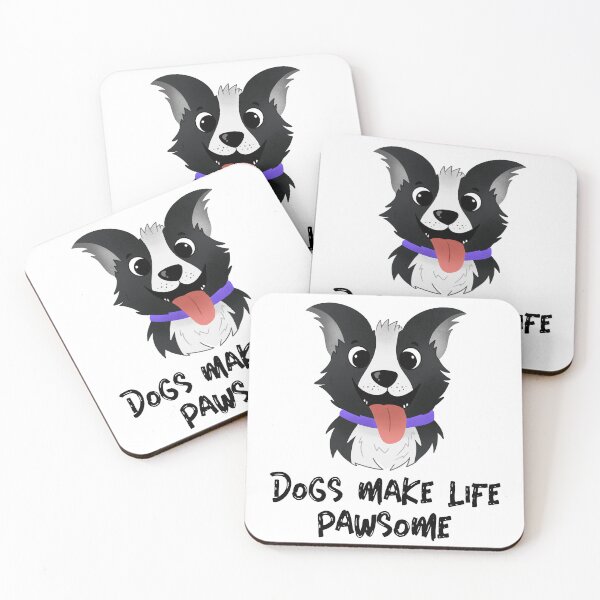 Item preview, Dogs make life pawsome designed and sold by FirstTimeTees.