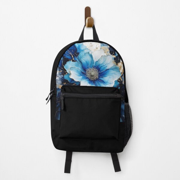 Item preview, A digital art piece featuring a flower with bold orange and blue tones and intricate details. designed and sold by mc-webdesign.