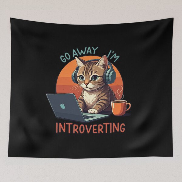 Item preview, My Cat say go away I'm introverting  designed and sold by Coollzone.