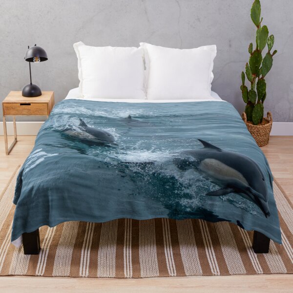 Item preview, Dolphins Jumping and Swimming designed and sold by SafariByMarisa.