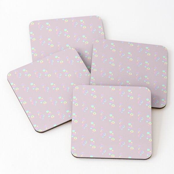 Item preview, Pastel rainbow iridescent pale pink dot pattern  | Soft Pink polka dots designed and sold by lausn.
