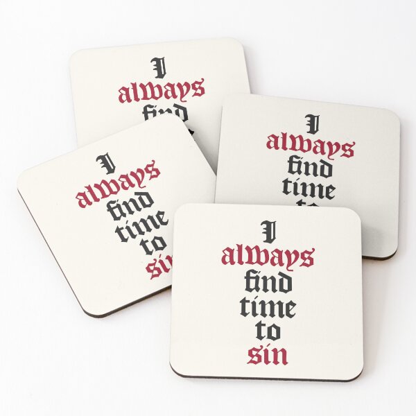 Item preview, I Always Find Time to Sin designed and sold by CranberrySodaCo.