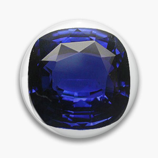 Item preview, Cushion Cut Deep Royal Blue Sapphire – Unique Pattern designed and sold by DigitalGemArt.