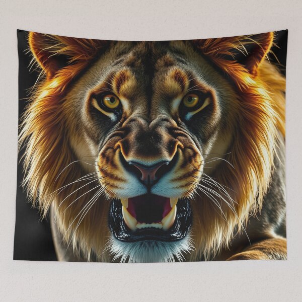Item preview, Growling African Lion designed and sold by Skye Ryan-Evans.