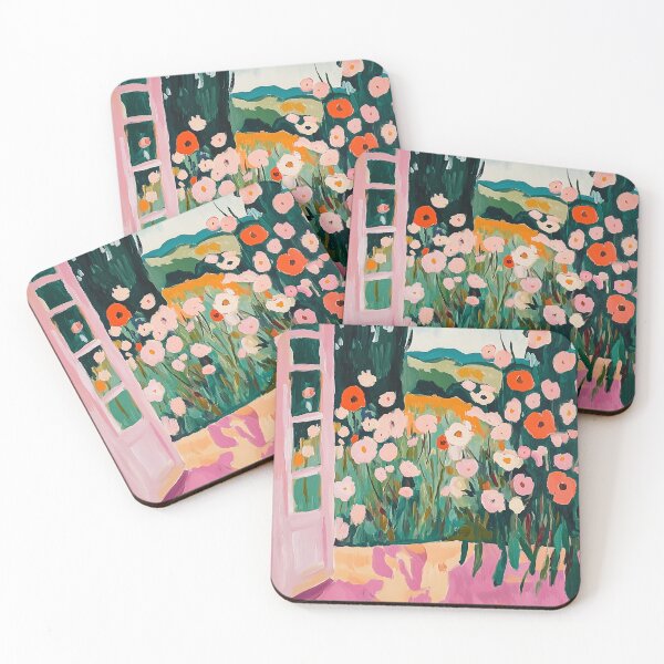 Item preview, Countryside french spring interior pink and orange colorful painting designed and sold by SUNED.