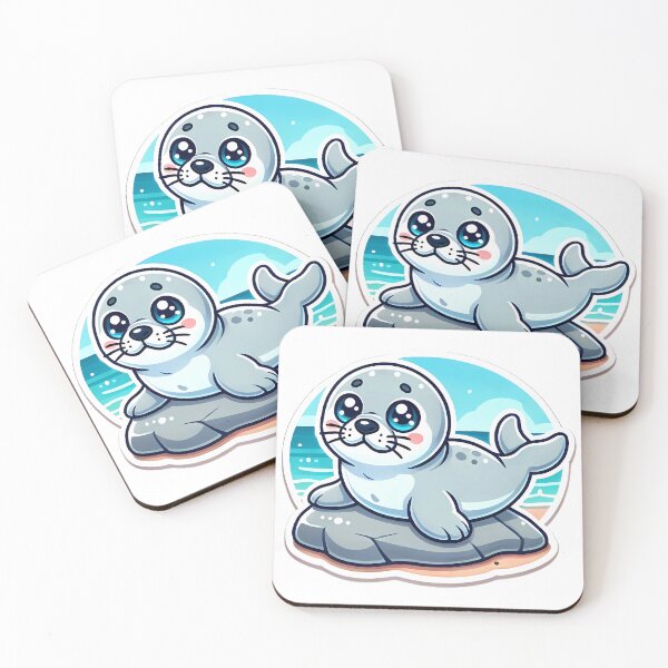 Item preview,  Playful Seal by the Ocean designed and sold by Peelya.