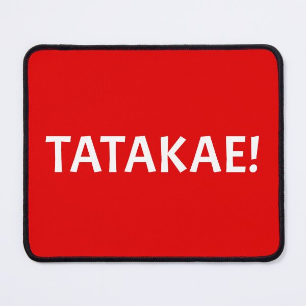 Item preview, Tatakae! (Fight!) | Anime Design (White Design | Red BG) designed and sold by FilipeFerreira.