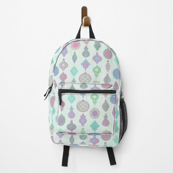 Item preview, Pastel Decorated Nordic Ornament Grid Mint Blue Pink Purple designed and sold by GenAumonier.