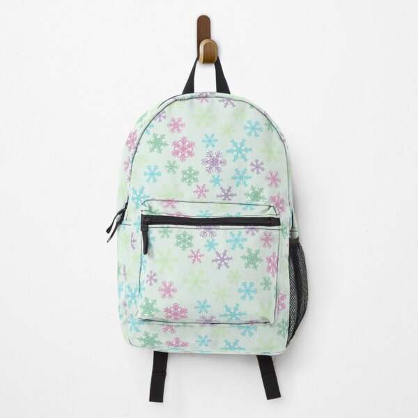 Item preview, Pastel Scattered Nordic Snowflakes Mint Blue Pink Purple designed and sold by GenAumonier.