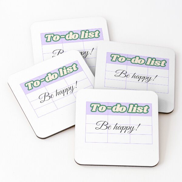 Item preview, To do list be happy designed and sold by redozgdesign.