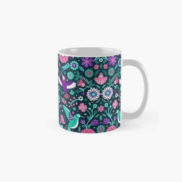 dark green hummingbird garden Classic Mug