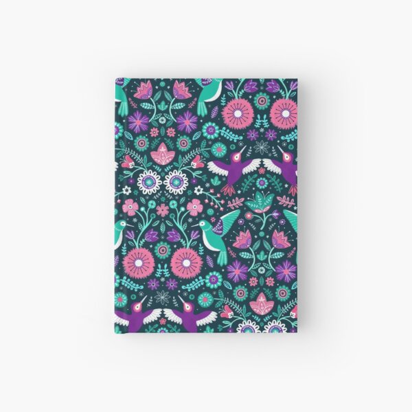 jardin colibri vert foncé Carnet cartonné