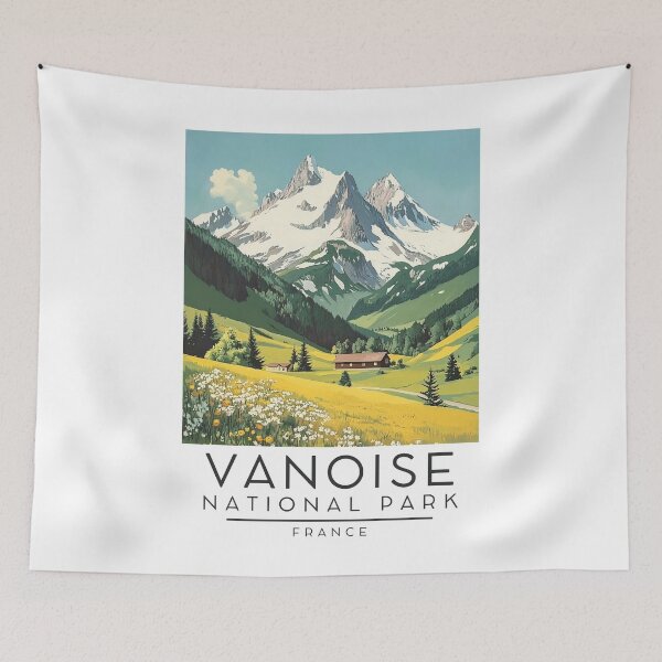 Item preview, A Vintage Travel Poster of Vanoise National Park - France  designed and sold by GoodOldVintage.