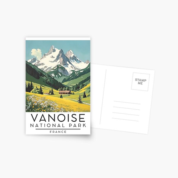 Item preview, A Vintage Travel Poster of Vanoise National Park - France  designed and sold by GoodOldVintage.