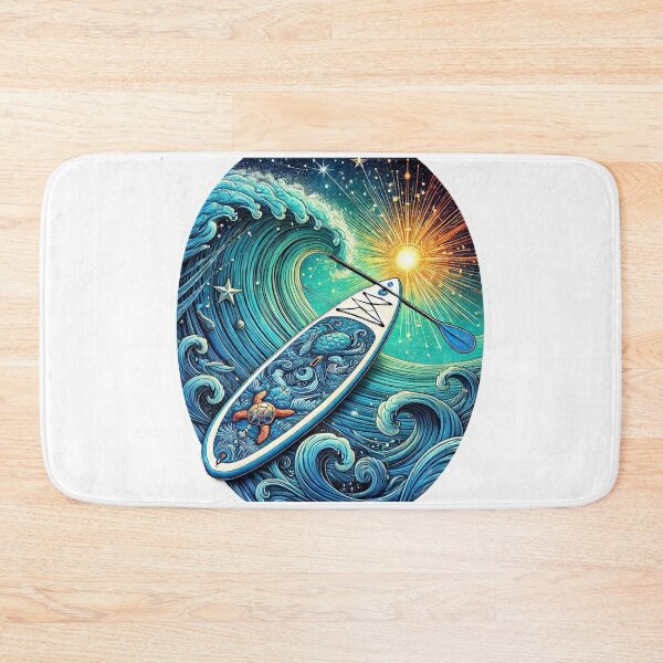 Item preview, Celestial Paddle Board & Ocean Waves Design designed and sold by PawtopiaDesigns.
