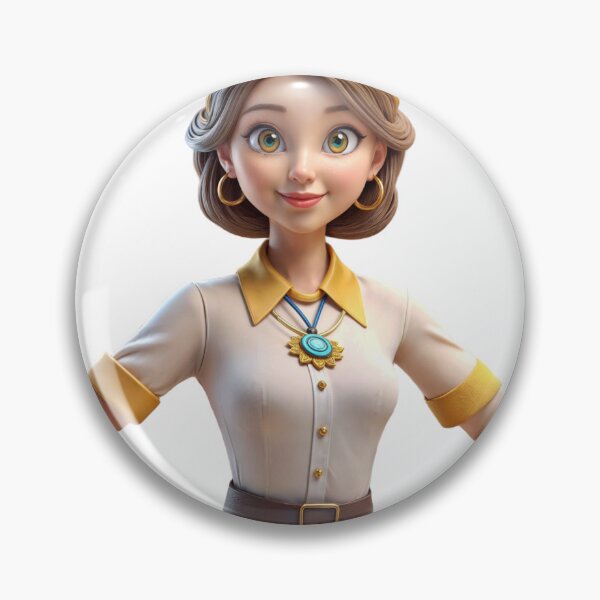 Item preview, Animated Character with Green Eyes and Yellow Accents on Plain Background designed and sold by Creative88Art.