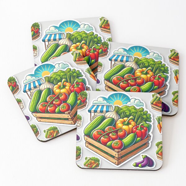Item preview, Lively Vegetable Market Sticker designed and sold by Peelya.