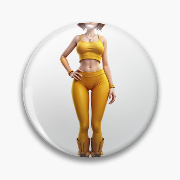 Item preview, Animated Character in Yellow Outfit on Isolated Background designed and sold by Creative88Art.