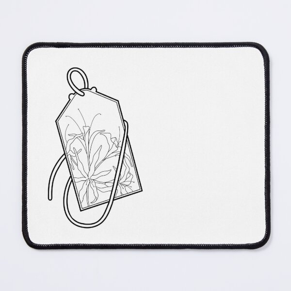 Item preview, Omamori with spider lilies designed and sold by Karina Bucior.