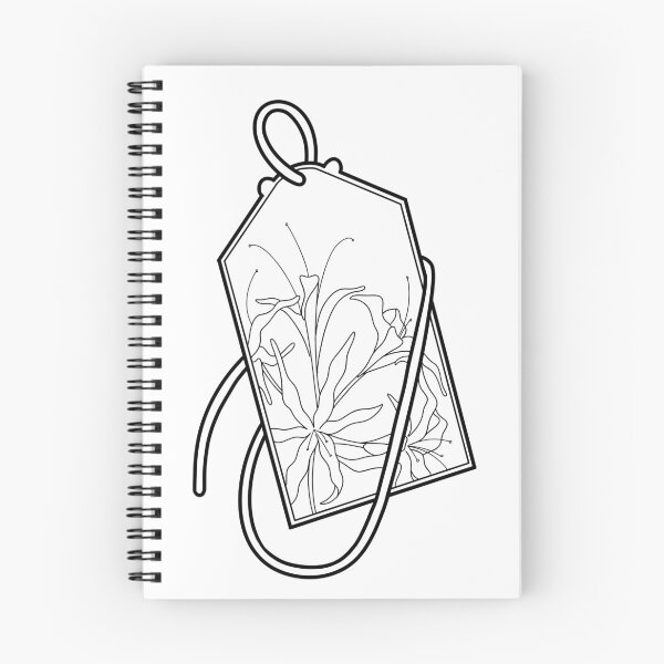 Item preview, Omamori with spider lilies designed and sold by Karina Bucior.