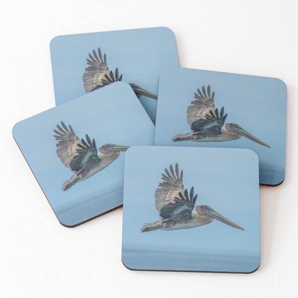 Item preview, Brown Pelican Flying Above the Sea designed and sold by SafariByMarisa.