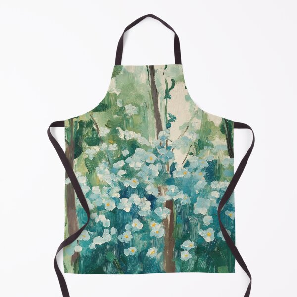 Item preview, Forget me nots rustic flower field textured painting designed and sold by SUNED.