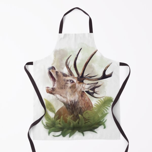 Item preview, Red Deer With Foliage designed and sold by Elyse Illustrations.