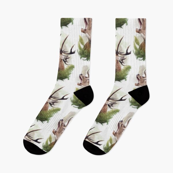 Item preview, Red Deer With Foliage designed and sold by Elyse Illustrations.