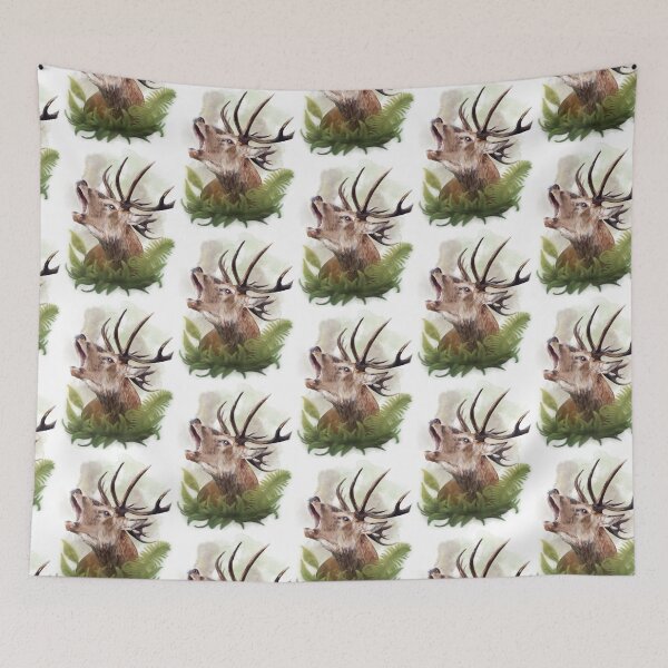 Item preview, Red Deer With Foliage designed and sold by Elyse Illustrations.