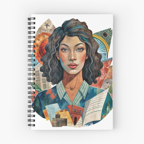 Item preview, Artistic Collage with Woman, Architectural Structures, and Abstract Shapes designed and sold by Creative88Art.