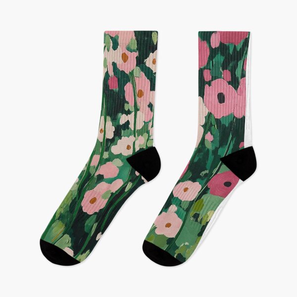 Item preview, Pink blush colorful poppies field painting designed and sold by SUNED.