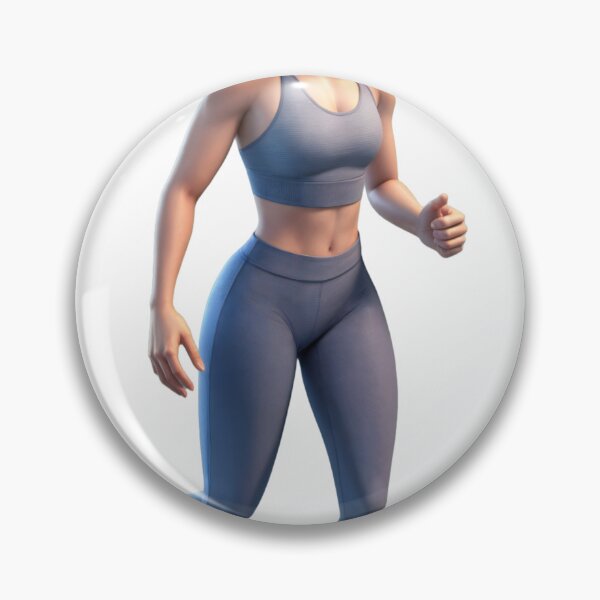 Item preview, 3D Rendered Animated Woman in Running Pose with Blue Sportswear designed and sold by Creative88Art.